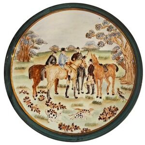 HFP Equestrian Dog Hunting Countryside Decorative‎ Wall Plate